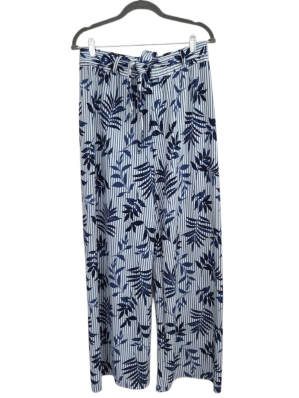 Lipslide Tropical Leaf Print Wide Leg Pants - Size L